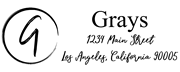Drawn Circle Letter G Monogram Stamp Sample
